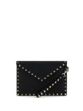 Valentino Garavani Rockstud Pouch Clutch — Black
