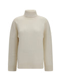 P.A.R.O.S.H. Turtleneck Cashmere Sweater — Beige