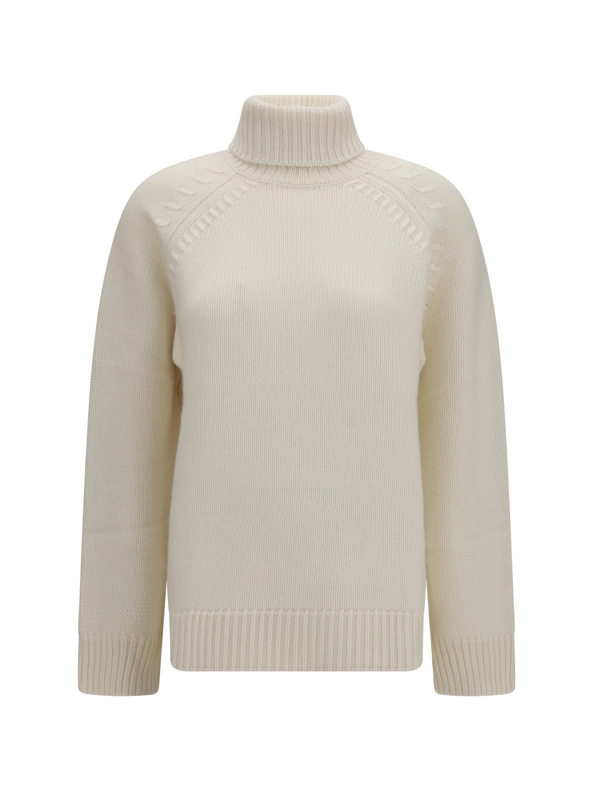 P.A.R.O.S.H. Turtleneck Cashmere Sweater — Beige
