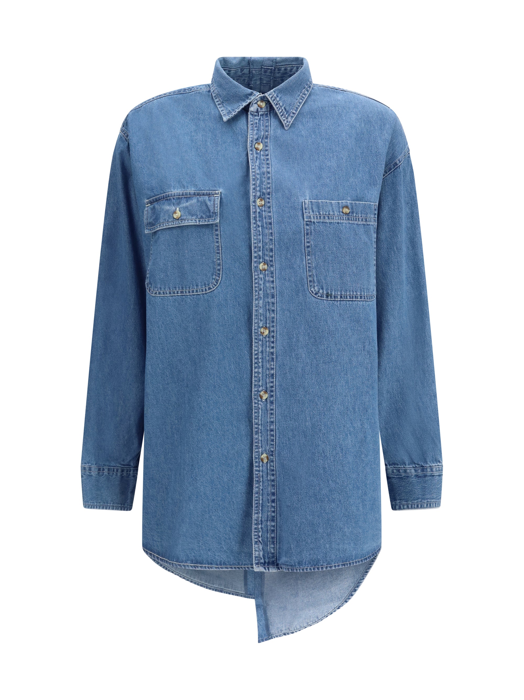 E.L.V. Denim Denim Shirt — Blue