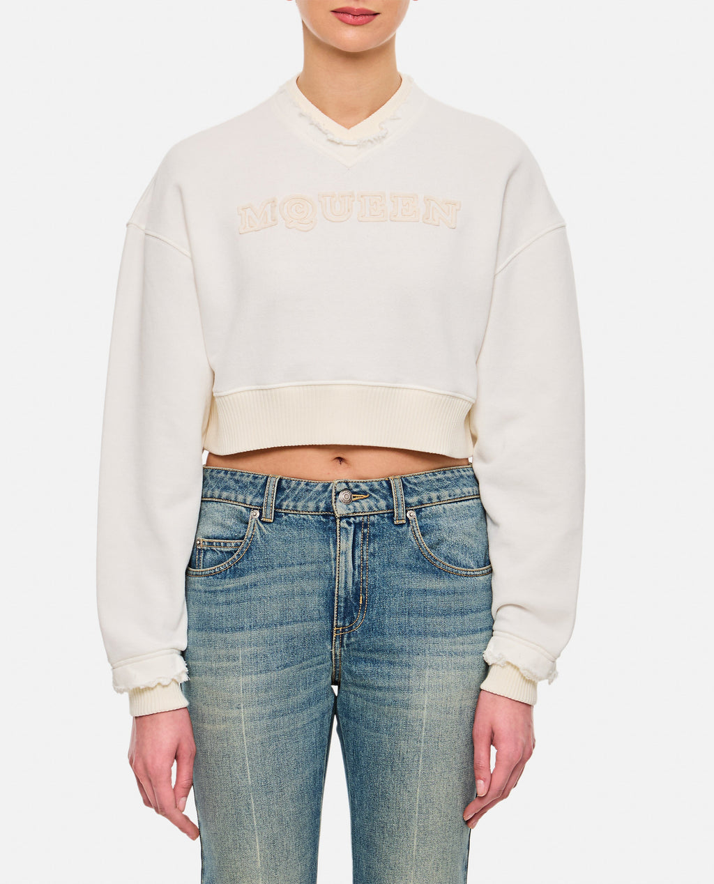 Alexander Mcqueen Sweaters White - 40