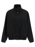 Courreges Buckle-Collared Bomber Jacket — Black
