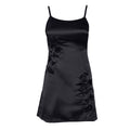 Fleur Luxe Satin-Feel Mini Dress