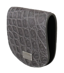 Men's Gray Exotic Skin Condom Case Holder Pocket Wallet Skins