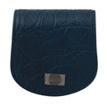 Men's Blue Leather Holder Pocket Condom Case Caimano Accessory
