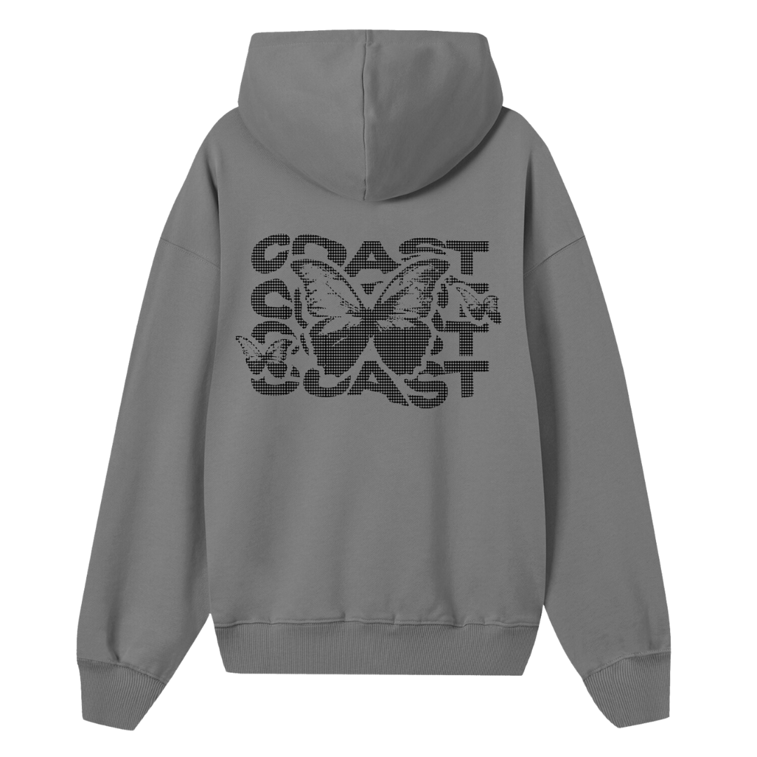 Gray Half Tone Zipper