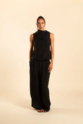 TOP CUELLO ALTO PM | NEGRO