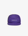 Men's Italia 53572530078036 Cotton Five-Panel Baseball Cap Purple