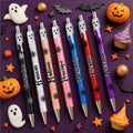Bolígrafo retráctil personalizado Spider Web Ghost Glitter con nombre Halloween Holiday Gift for Kids