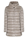Herno Quilted Down-Filled Down Coat — Grey