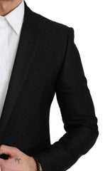 Men's Black Slim Fit Coat Jacket Martini Blazer Virgin Wool Rayon Clothing
