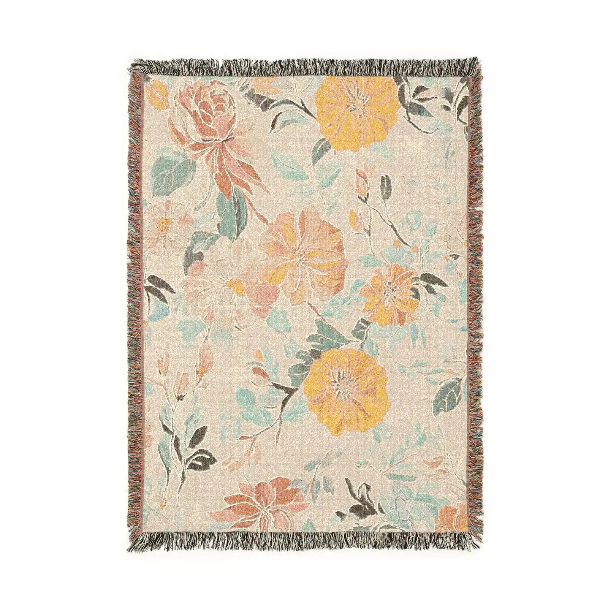 Vintage Bloom Woven Blanket