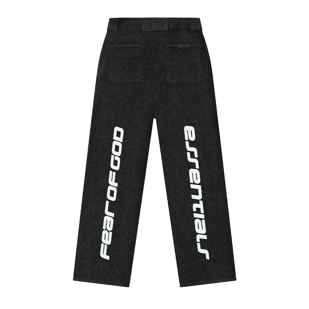 Fear Of God Essentials Denim Work Pant - Vintage Black
