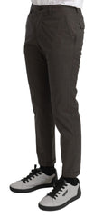 Brown Casual Mens Trouser Cotton Pants