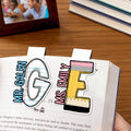 Clip magnético para marcapáginas con nombre Personalizado Papelería Diseño Inicial Agradecimiento al Profesor Regalo de Vuelta al Cole para Profesores Estudiantes Niños