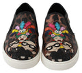 Women's Leather Leopard #dgfamily Loafers Shoes Brown Lambskin