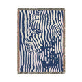 Modern Optical Portrait Woven Blanket