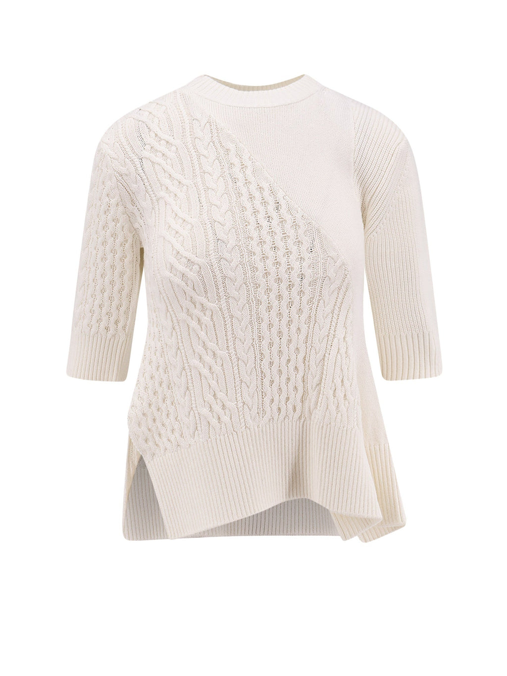 Sacai Sweaters Beige Cotton - 2