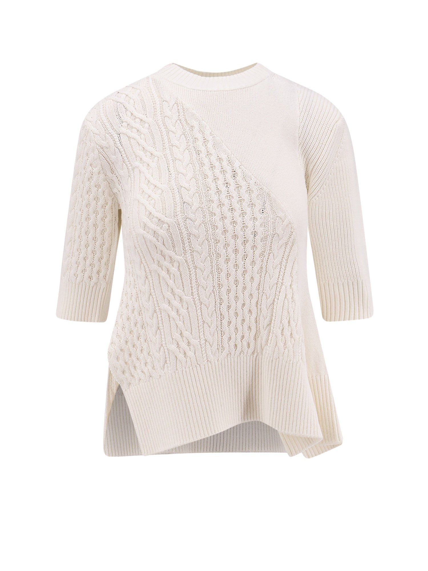 Sacai Sweaters Beige Cotton - 2
