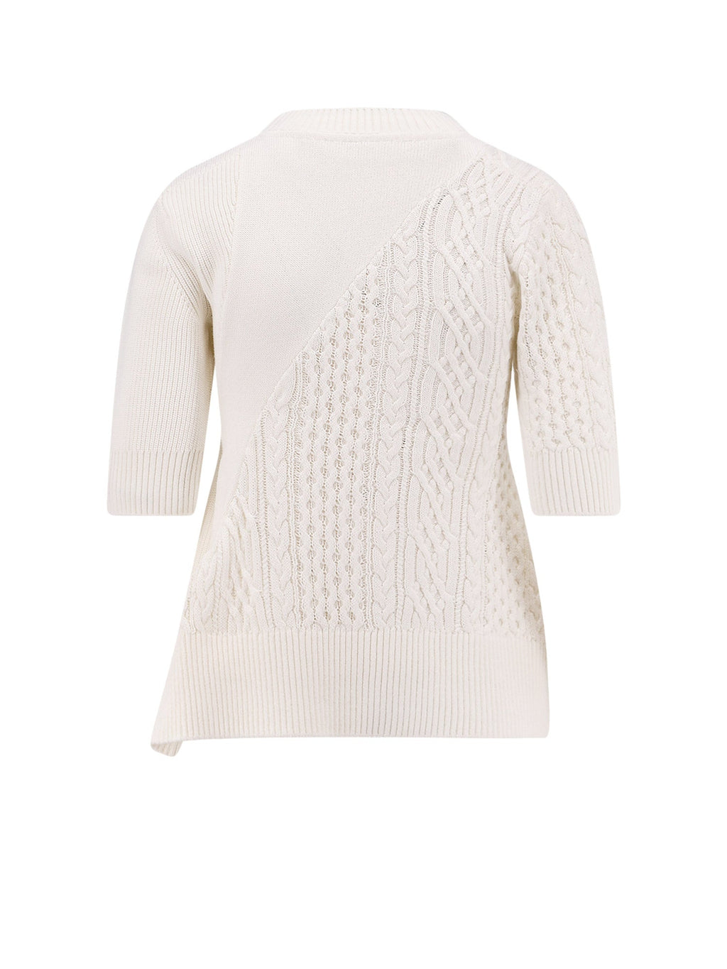 Sacai Sweaters Beige Cotton - 1