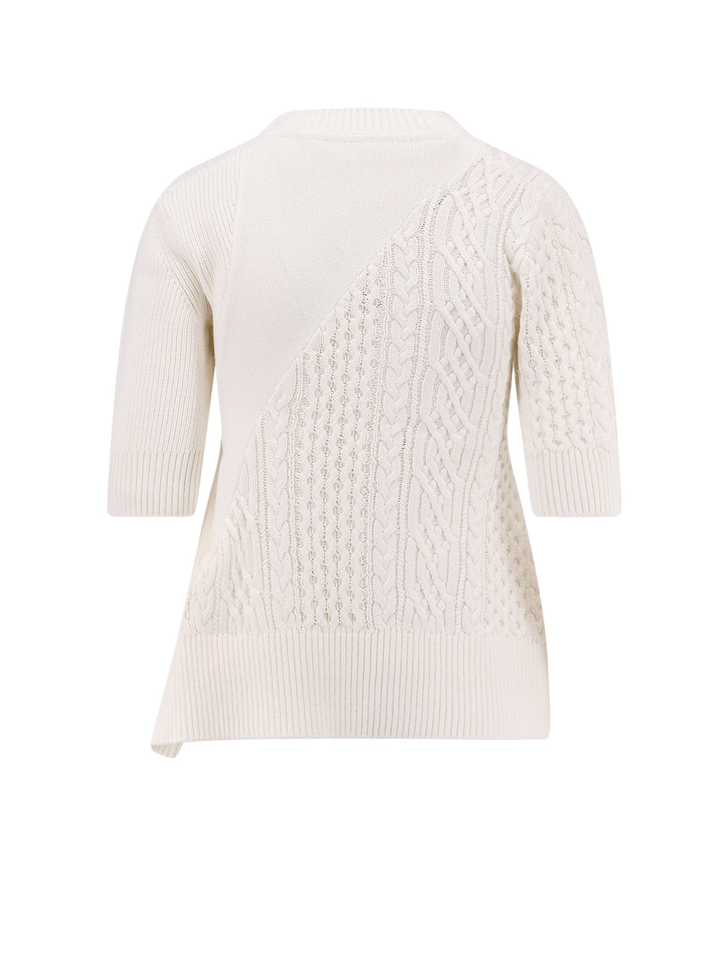 Sacai Sweaters Beige Cotton - 1