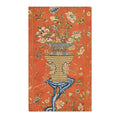 Floral Vase on Terracotta Accent Rug