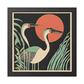 Sunset Cranes - Modern Minimalist Nature Wall Art