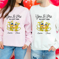 Camiseta personalizada Leopardo Amarillo Marsupilami Sudadera Multicolor con Nombre Regalo de San Valentín para Pareja | Callie × Marsupilami