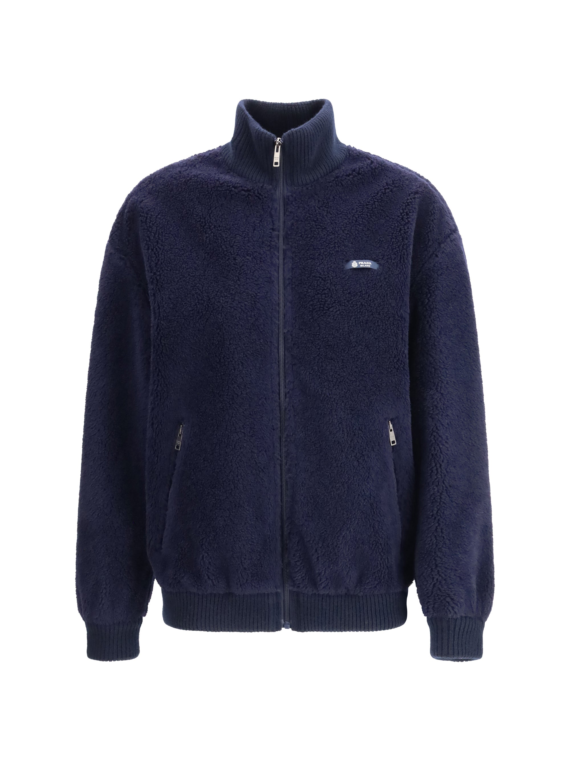 Prada Fleece Jacket — Navy