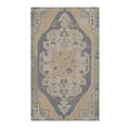 Vintage-Inspired Navy & Beige Accent Rug