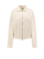 Max Mara Sweaters White Seta Cotone Elastan