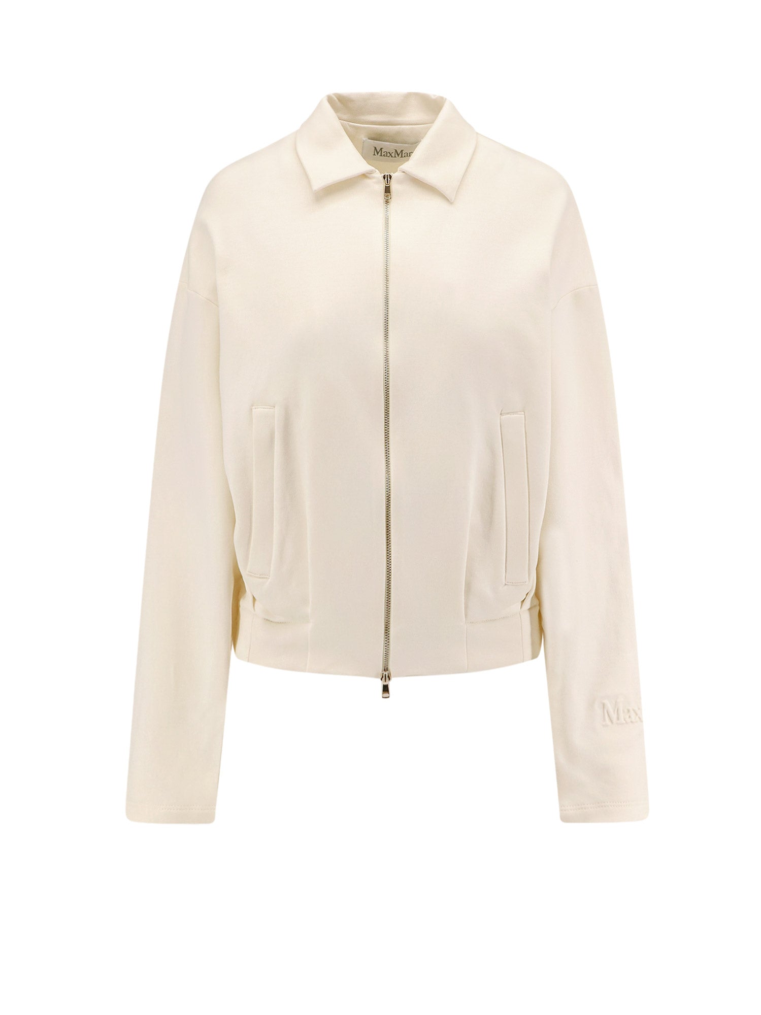 Max Mara Sweaters White Seta Cotone Elastan