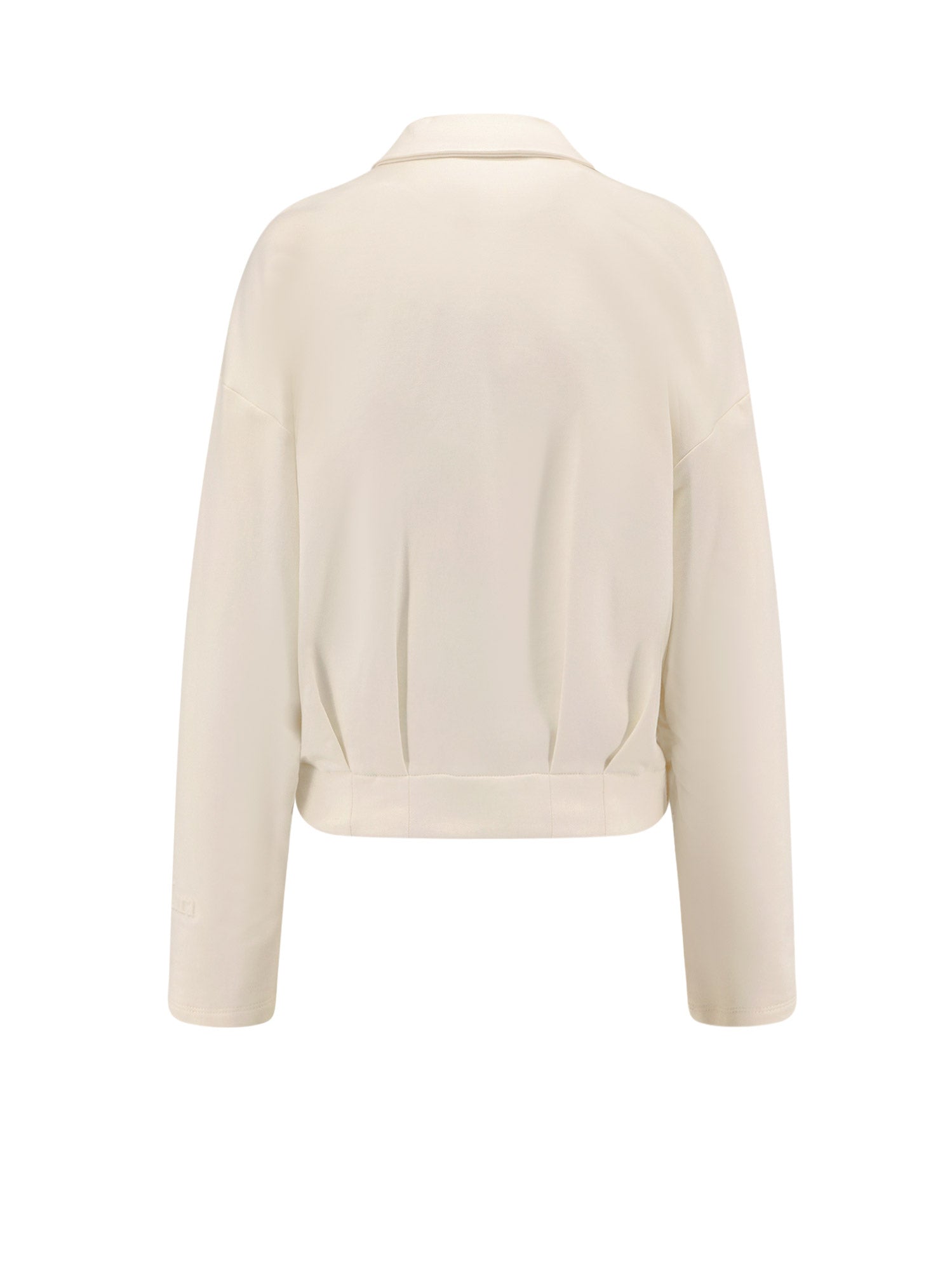 Max Mara Sweaters White Seta Cotone Elastan