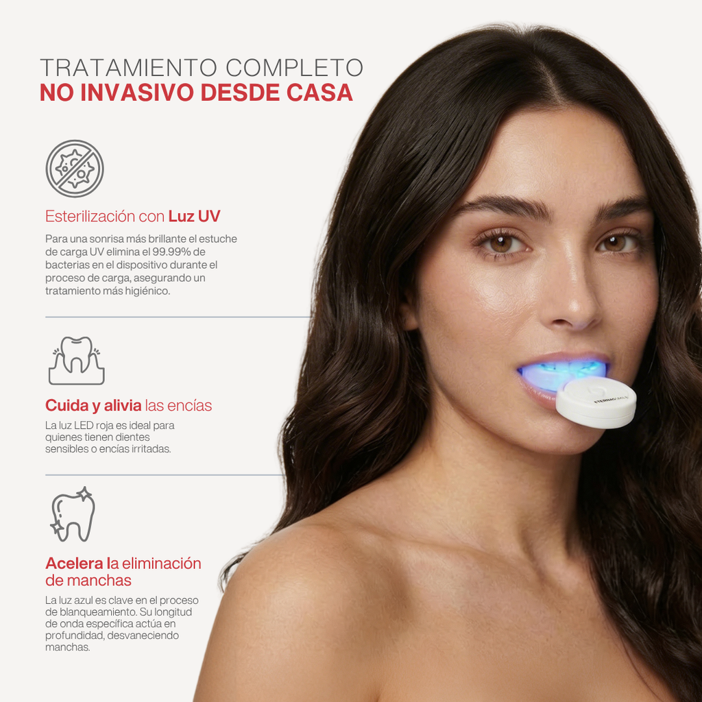 Kit Blanqueamiento Dental Profesional Tecnología Luz Dual