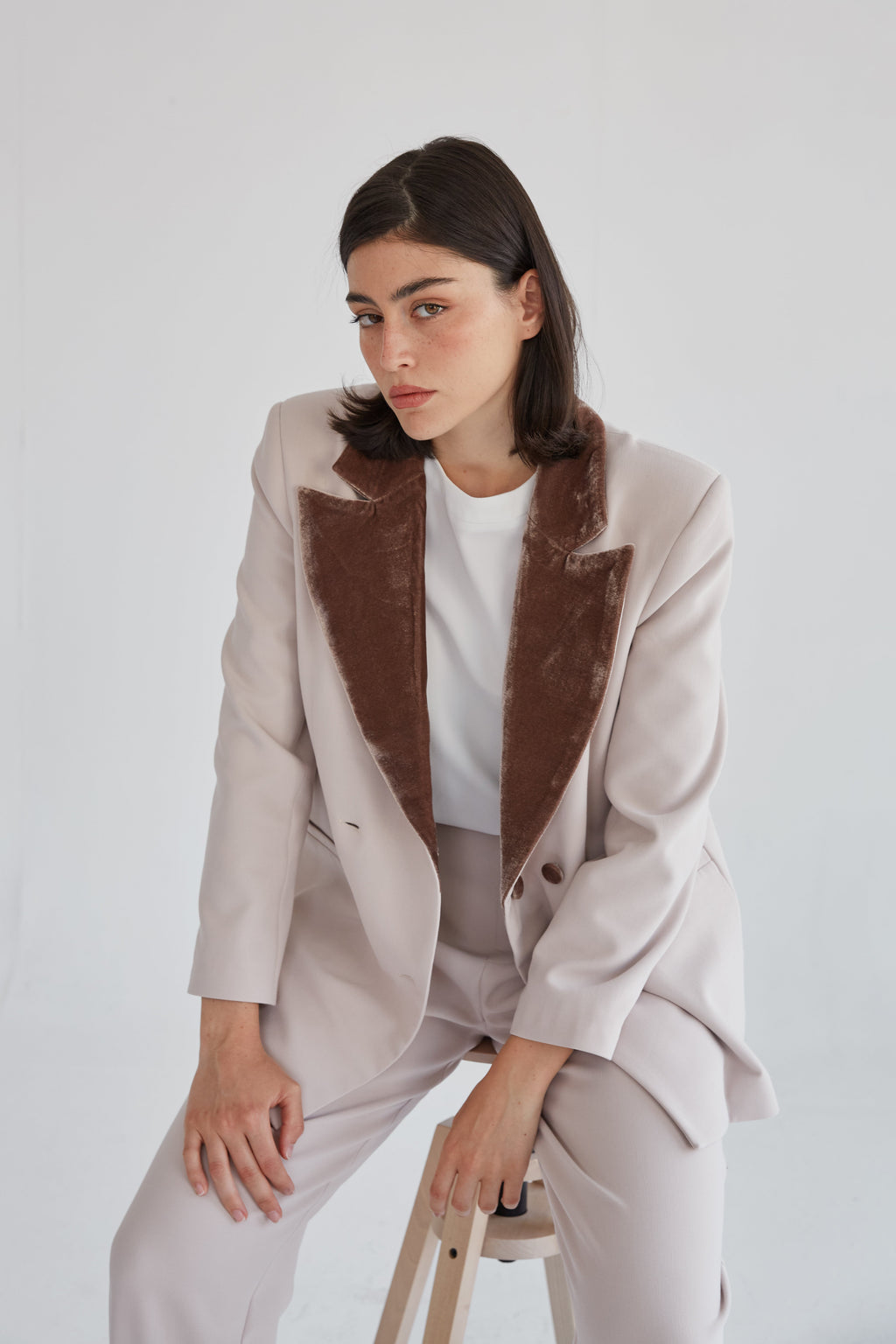 Chaqueta Virginia blanco hielo