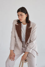 Chaqueta Virginia blanco hielo