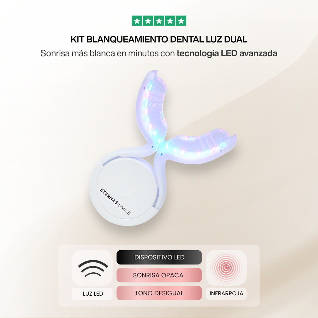 Kit Blanqueamiento Dental Profesional Tecnología Luz Dual