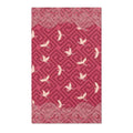 Crimson Crane Waves Accent Rug