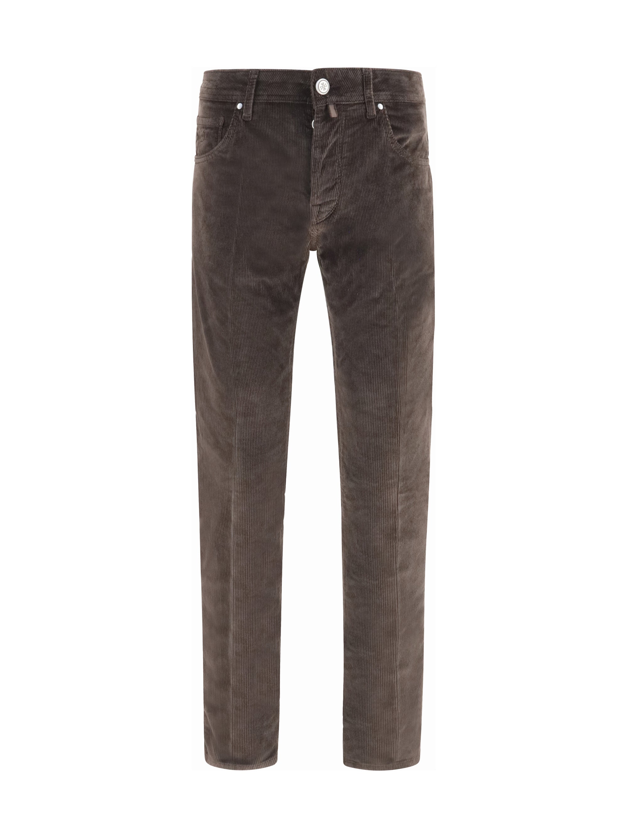 Jacob Cohen Straight-Leg Corduroy Trousers — Brown