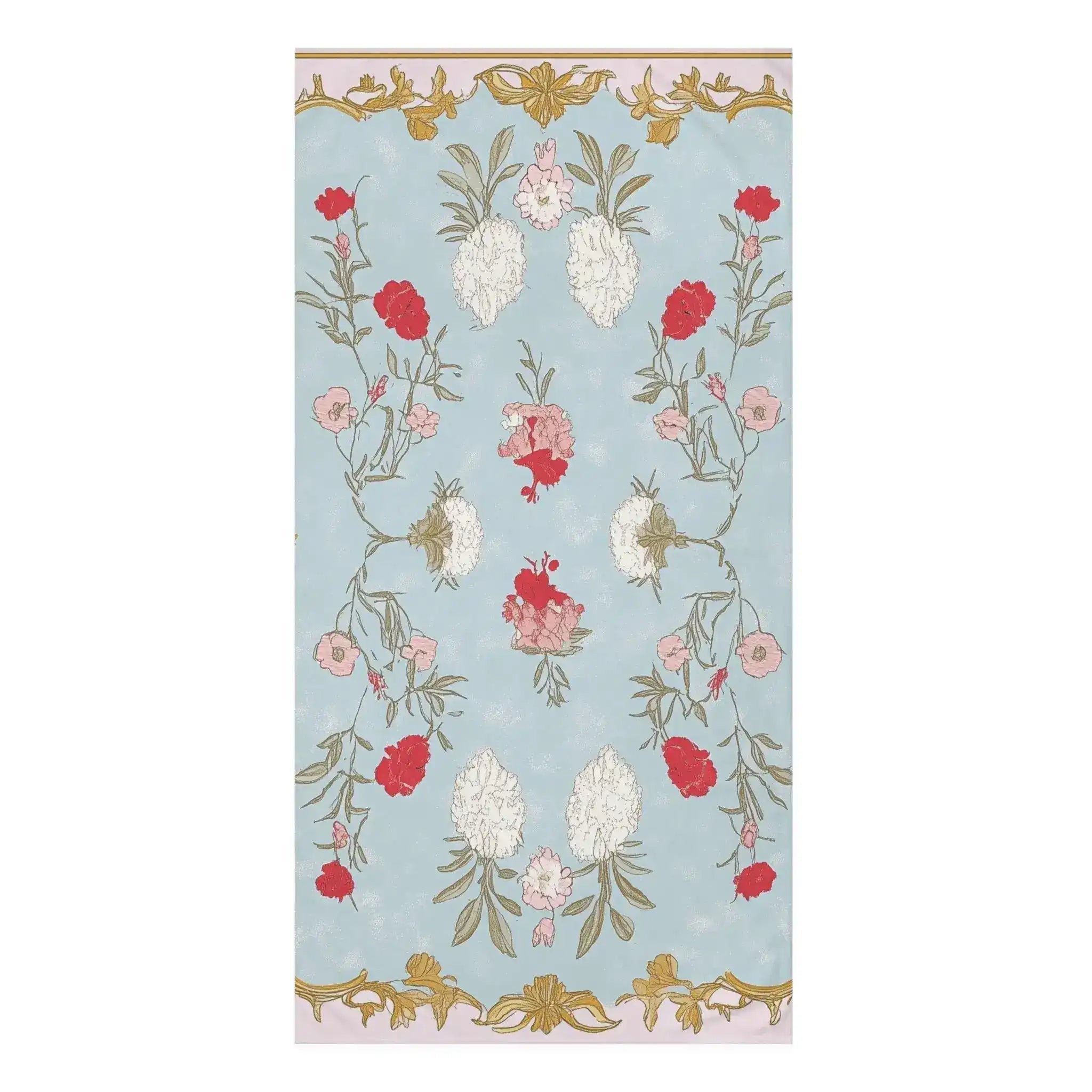 Baroque Garden Blooms Bath Towel
