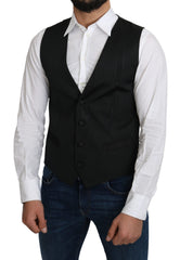 Men's Gray Silk Formal Coat Vest Clothing