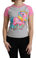 Women's Gray And Pink Cotton T-Shirt My Little Pony Top