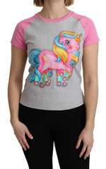 Women's Gray And Pink Cotton T-Shirt My Little Pony Top