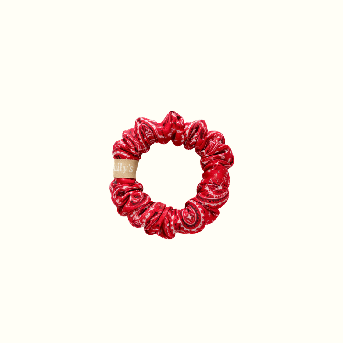 Chouchou 100% pure soie - Le petit - Bandana rouge
