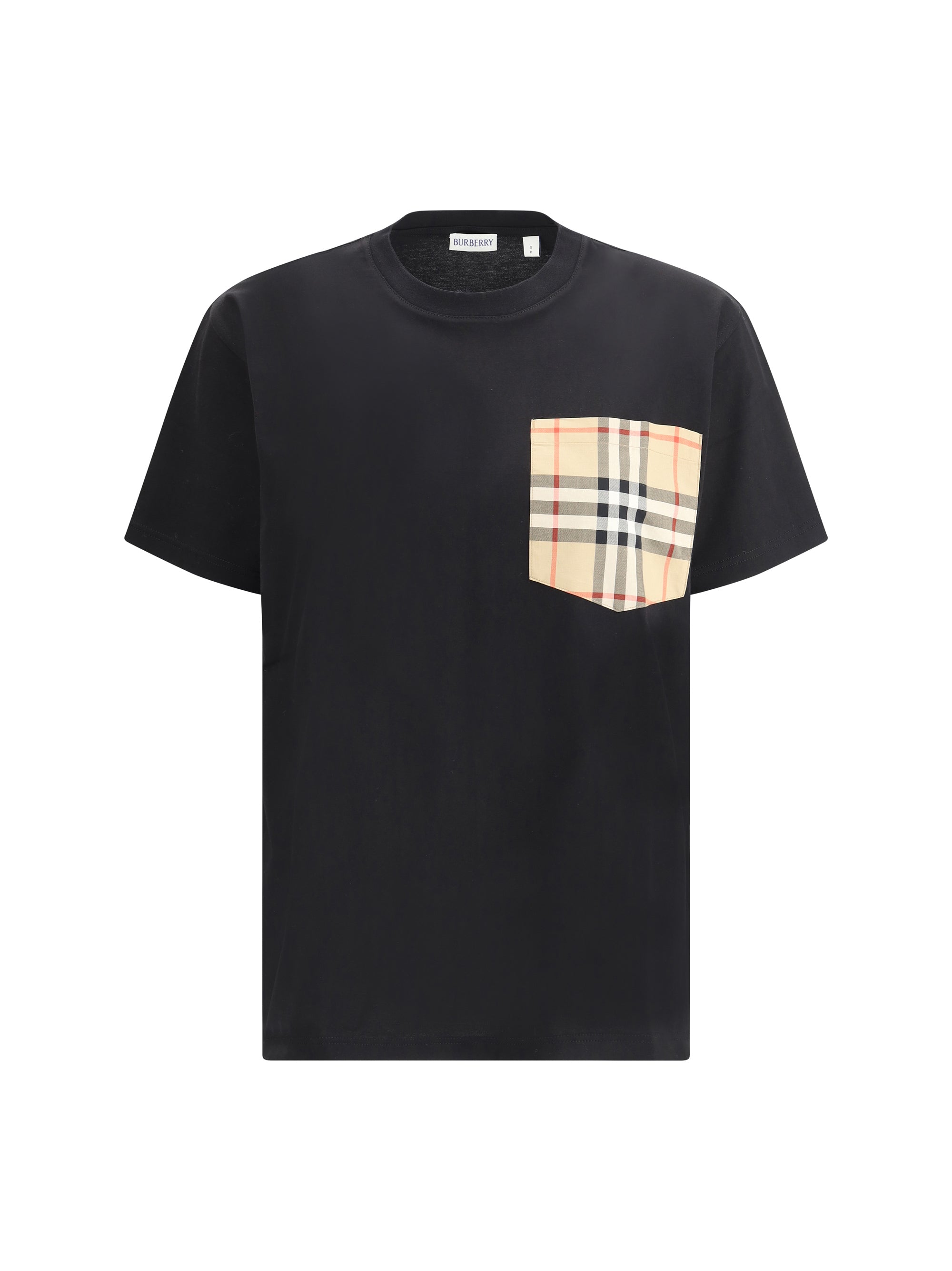 Burberry Archive Check Pocket T-Shirt — Black