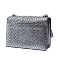 Medium Metallic Woven Leather Monogram Sunset Crossbody