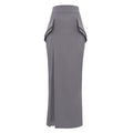 EXECUTIVE Maxi Skirt | Gray