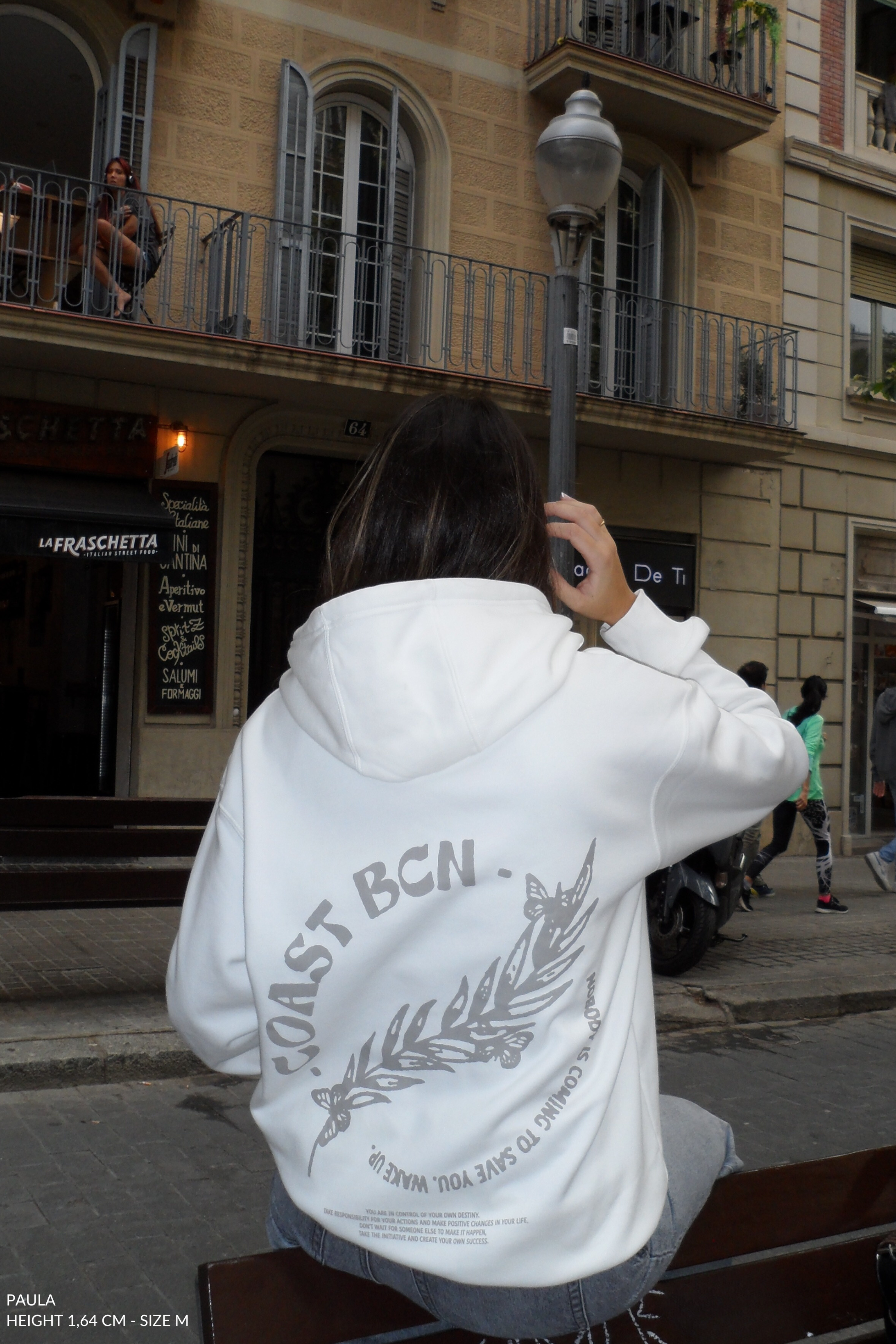 White Wake Up Hoodie