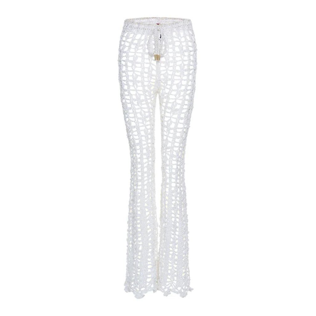 White Vanilla Handmade Crochet Pants