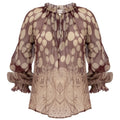 Polka Dot Paisley  Blouse